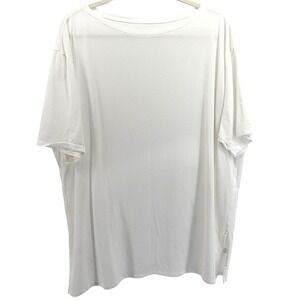 Lululemon Athletica White Oversized Relaxed Fit Short Sleeve T Shirt Top Womens